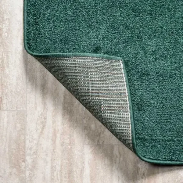 Haze Solid Low-Pile Round Rug img 1