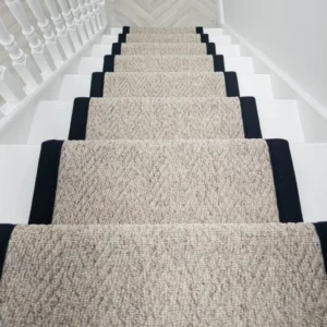 Herringbone Berber Tape Stair Carpet image 3