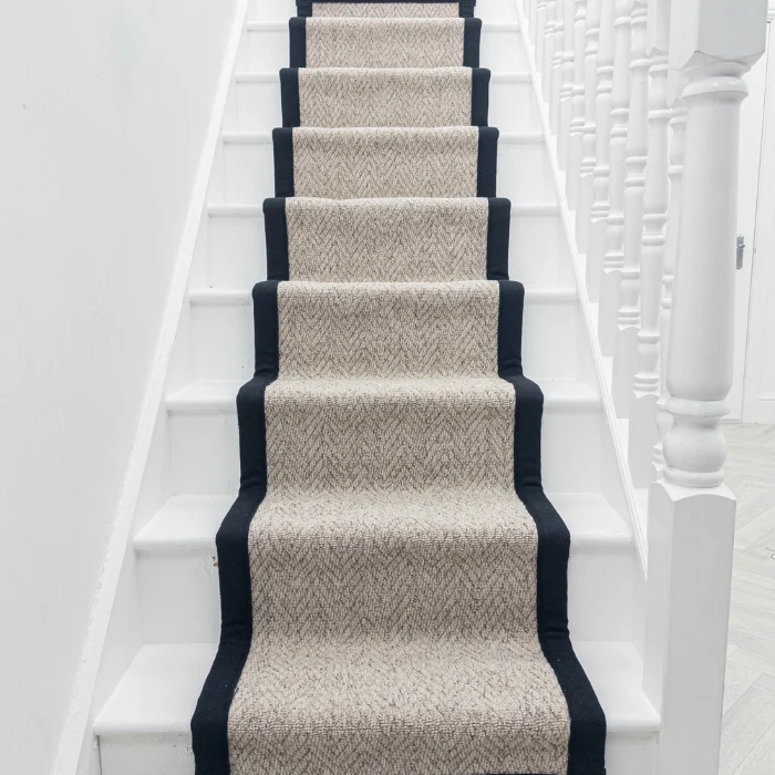 Herringbone Berber Tape Stair Carpet