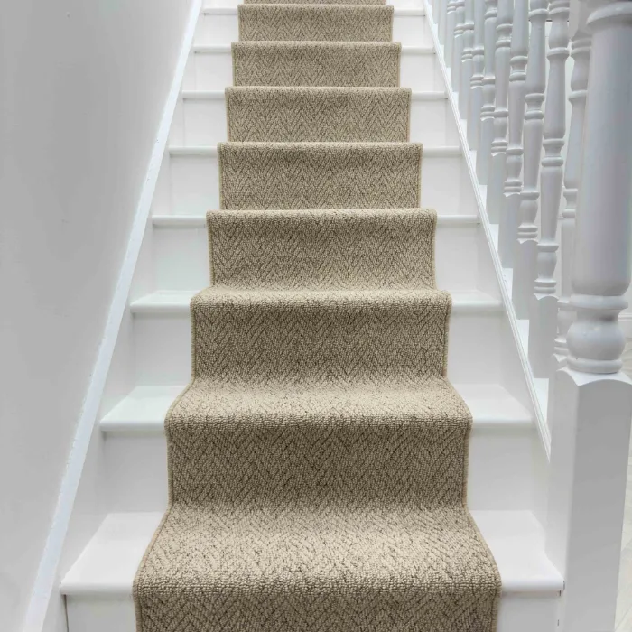 Herringbone Biscotti Stair Carpet