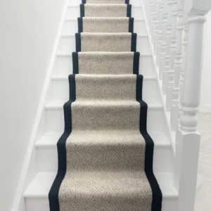 Herringbone Biscotti Tape Stair Runner
