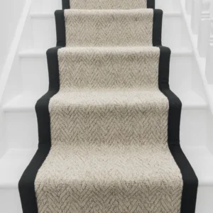 Herringbone Biscotti Tape Stair Runner image 3
