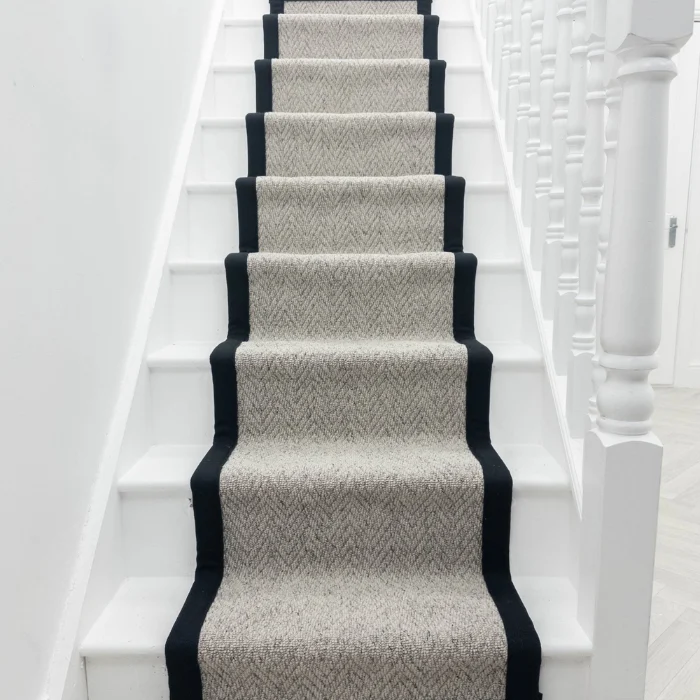 Herringbone Paloma Tape Stair Carpet