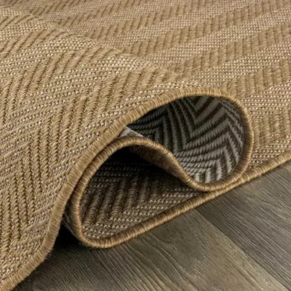 Herringbone Stripe Outdoor Rug img 2