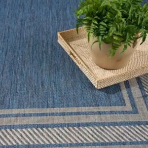 Horizon Bordered Outdoor Rug img 1