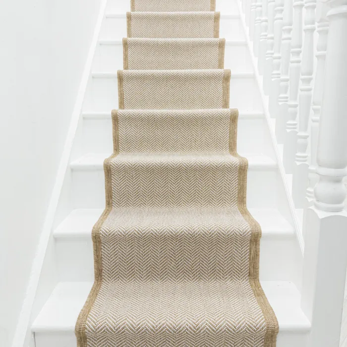Illusion Beige Stair Carpet