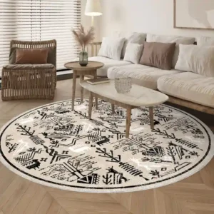 Jayden Cream Vintage Washable Turkish Carpet image 2