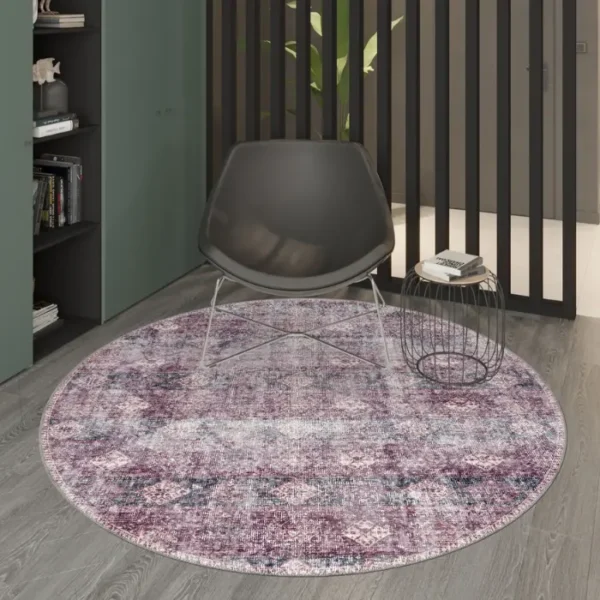 Jordan Purple Kilim Turkish Carpet image 2