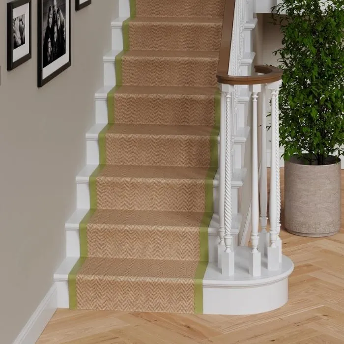 Jute Border Stair Runner