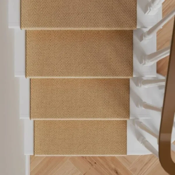 Jute Chevron Stair Runner img 1