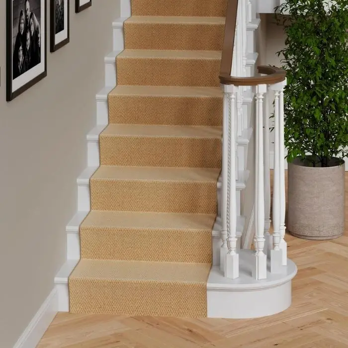 Jute Chevron Stair Runner