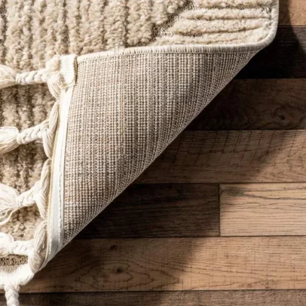 Kerry Textured Geometric Round Rug img 3