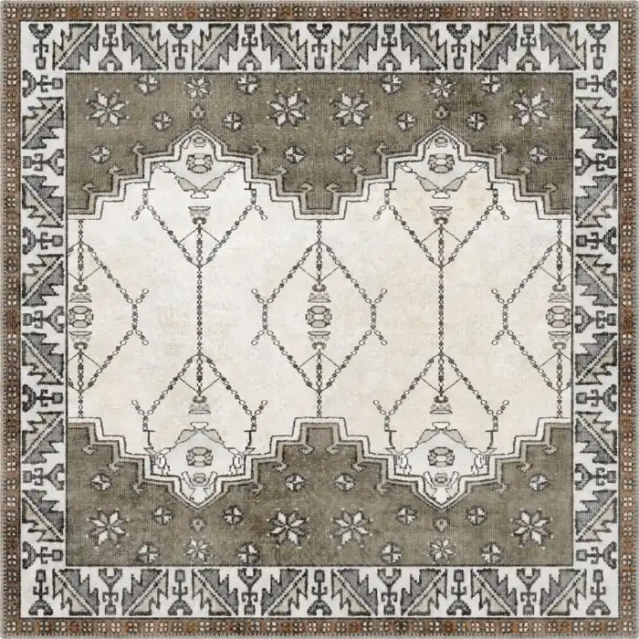 Keturah Brown Vintage Turkish Carpet