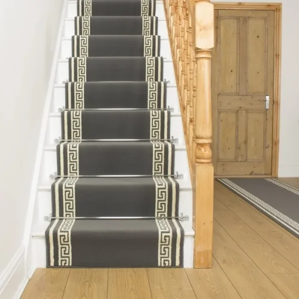 Key Grey Stair Runner