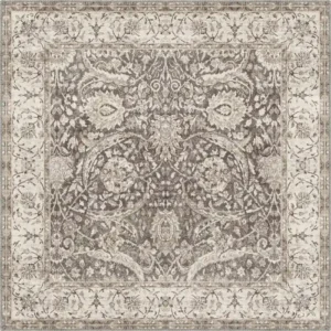 Leonie Washable Brown Vintage Turkish Carpet