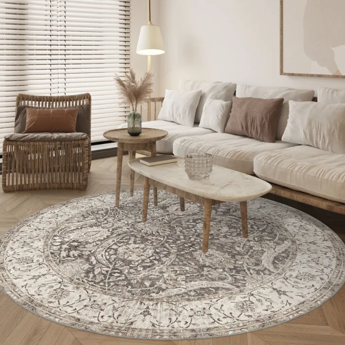 Leonie Washable Brown Vintage Turkish Carpet img 2