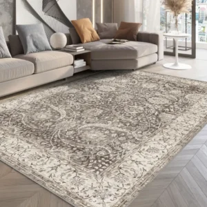 Leonie Washable Brown Vintage Turkish Carpet img 3