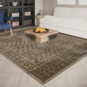 Luca Brown Tribal-Ethnic Turkish Carpet image 3