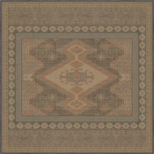 Magnus Brown Medallion Turkish Carpet
