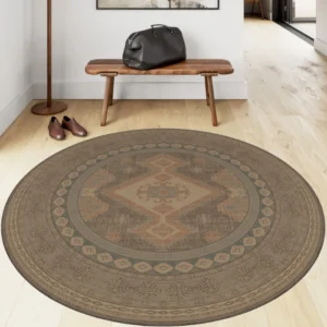 Magnus Brown Medallion Turkish Carpet img 2