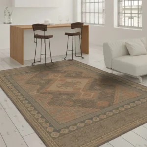 Magnus Brown Medallion Turkish Carpet img 3