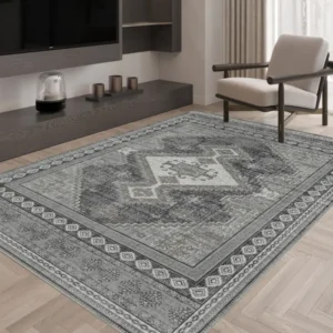Magnus Medallion Grey Turkish Carpet image 2