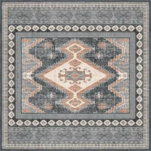 Magnus Medallion Washable Turkish Carpet