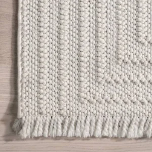 Makena Modern Geometric Round Rug img 1