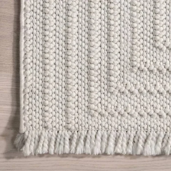 Makena Modern Geometric Round Rug img 1