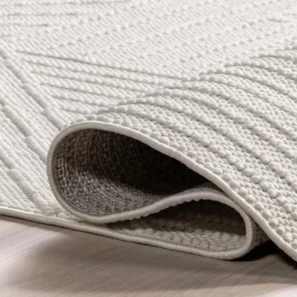 Makena Modern Geometric Round Rug img 2