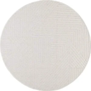 Makena Modern Geometric Round Rug img 4