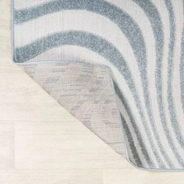Maribo Groovy Striped Round Rug img 2