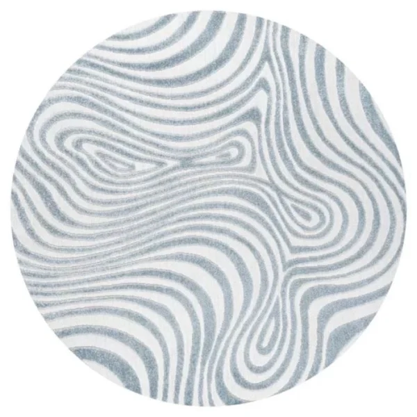 Maribo Groovy Striped Round Rug img 4