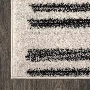 Modern Berber Stripe Round Rug img 2