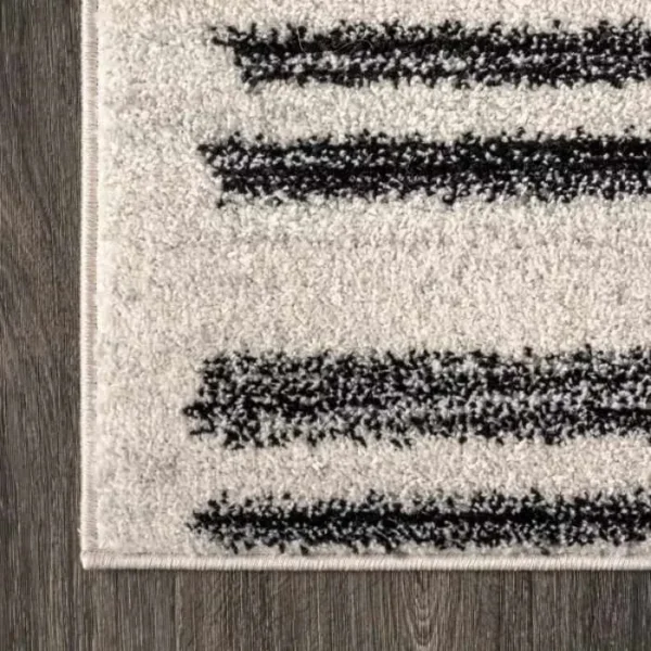 Modern Berber Stripe Round Rug img 2
