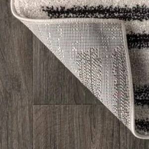 Modern Berber Stripe Round Rug img 3