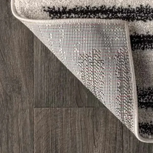 Modern Berber Stripe Round Rug img 3