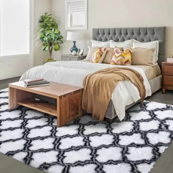 Modern Fluffy Shaggy Rug img 1