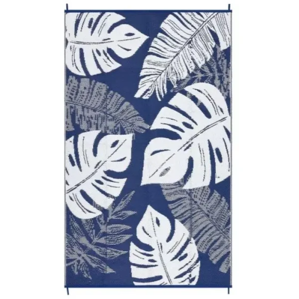 Modern Leaves Outdoor Rug img 1