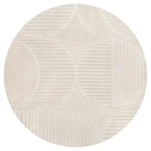 Nordby Arch Striped Round Rug img 4
