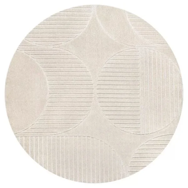 Nordby Arch Striped Round Rug img 4