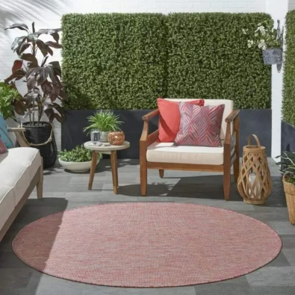 Nourison Positano Solid Indoor Outdoor Rug img 1