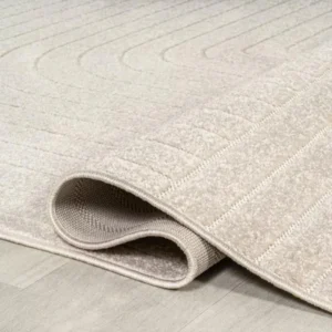 Odense Angle Geometric Round Rug img 3
