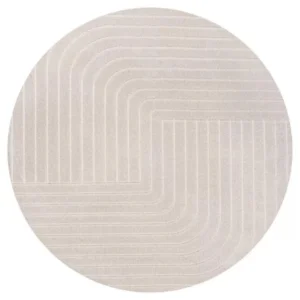 Odense Angle Geometric Round Rug img 4