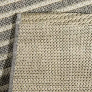 Plaid Gray Outdoor Rug img 1