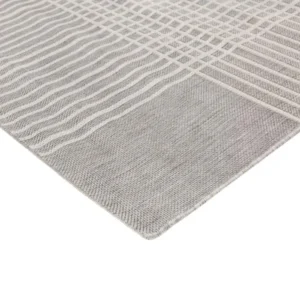 Plaid Gray Outdoor Rug img 2