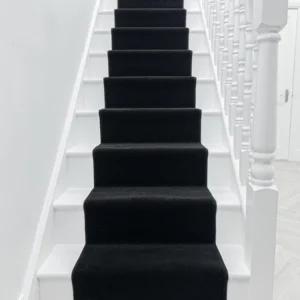 Plain Black Stair Carpet