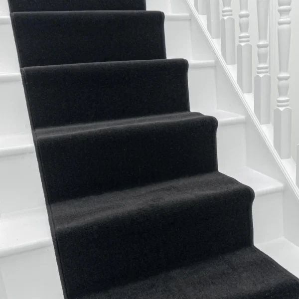 Plain Black Stair Carpet image 3