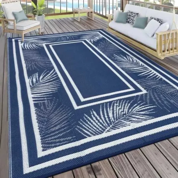 Plastic Straw Outdoor Rug
