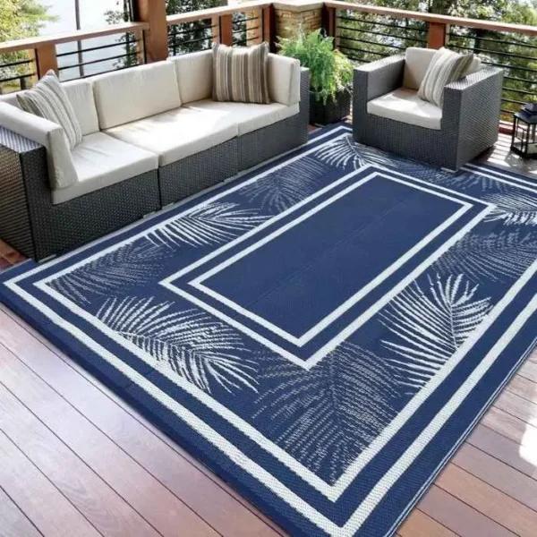 Plastic Straw Outdoor Rug img 1
